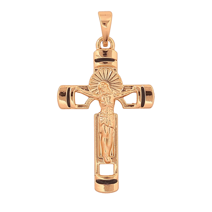 Кулон Xuping колір Позолота 18K "Хрест з Розп'яттям" для ланцюжка до 5мм фото №21