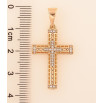 Кулон Xuping цвет Позолота 18K "Крест с кристаллами" для цепочки до 7мм фото №2 Кулон Xuping цвет Позолота 18K "Крест с кристаллами" для цепочки до 7мм фото №2