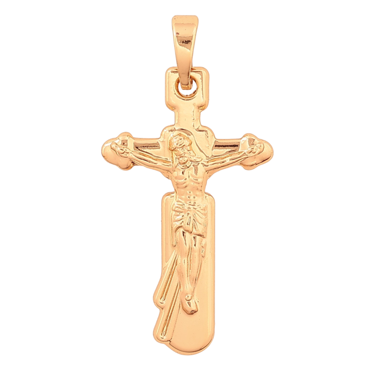Кулон Xuping колір Позолота 18K "Хрест з Розп'яттям" для ланцюжка до 6мм фото №17