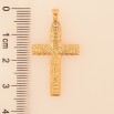 Кулон Xuping колір Позолота 18K "Хрест з Розп'яттям" для ланцюжка до 5мм фото №2