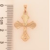 Кулон Xuping цвет Позолота 18K "Крест с Распятием" для цепочки до 5мм фото №2