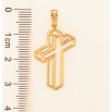 Кулон Xuping колір Позолота 18K "Хрест" для ланцюжка до 5мм фото №2