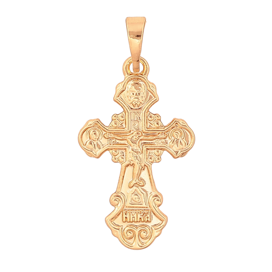 Кулон Xuping колір Позолота 18K "Хрест з Розп'яттям" для ланцюжка до 5мм фото №1 Кулон Xuping колір Позолота 18K "Хрест з Розп'яттям" для ланцюжка до 5мм фото №1