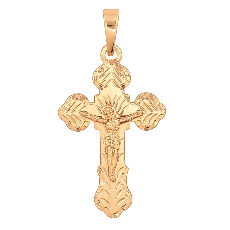 Кулон Xuping колір Позолота 18К "Хрест з Розп'яттям" для ланцюжка до 6мм фото №1 Кулон Xuping колір Позолота 18К "Хрест з Розп'яттям" для ланцюжка до 6мм фото №1