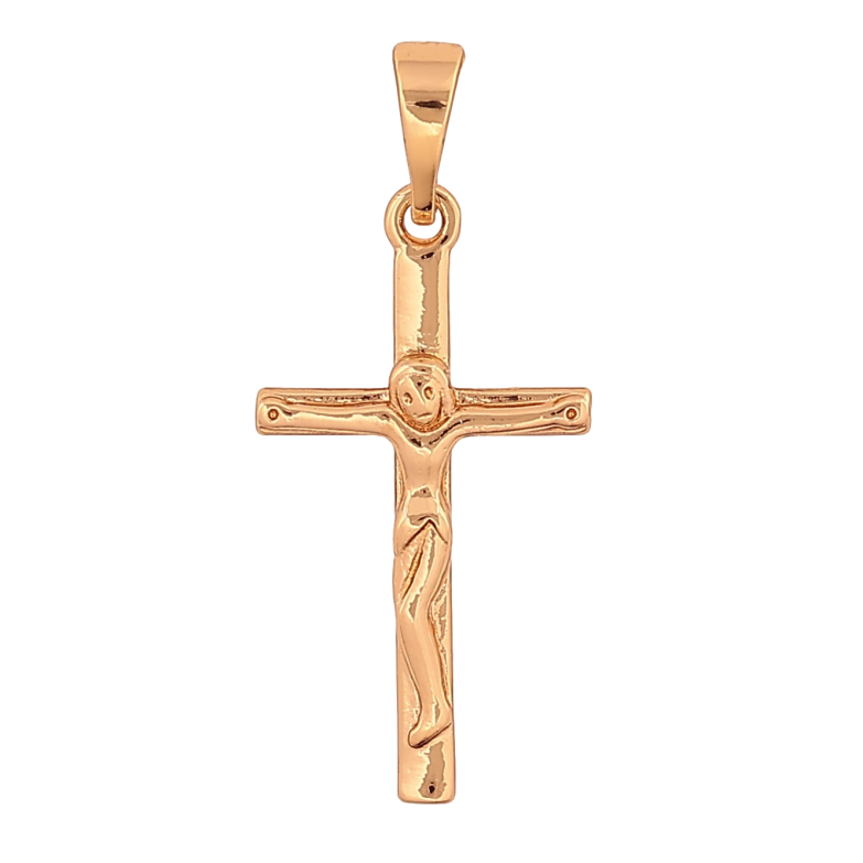 Кулон Xuping колір Позолота 18K "Хрест з Розп'яттям" для ланцюжка до 5мм фото №2 Кулон Xuping колір Позолота 18K "Хрест з Розп'яттям" для ланцюжка до 5мм фото №2