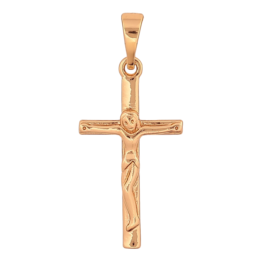 Кулон Xuping колір Позолота 18K "Хрест з Розп'яттям" для ланцюжка до 5мм фото №1 Кулон Xuping колір Позолота 18K "Хрест з Розп'яттям" для ланцюжка до 5мм фото №1