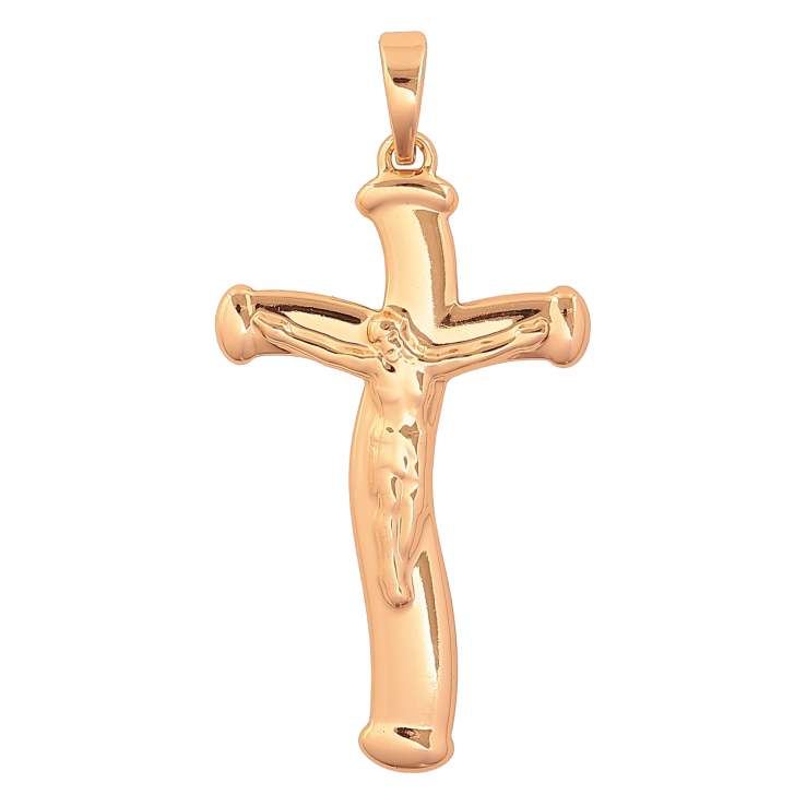 Кулон Xuping цвет Позолота 18K "Крест с Распятием" для цепочки до 7мм фото №7