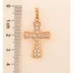 Кулон Xuping колір Позолота 18K "Хрест з кристалами" для ланцюжка до 6мм фото №2 Кулон Xuping колір Позолота 18K "Хрест з кристалами" для ланцюжка до 6мм фото №2