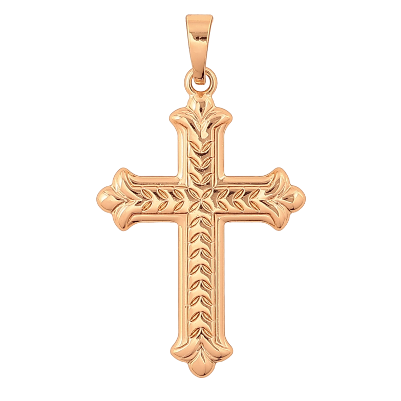 Кулон Xuping колір Позолота 18K "Хрест" для ланцюжка до 5мм фото №1 Кулон Xuping колір Позолота 18K "Хрест" для ланцюжка до 5мм фото №1