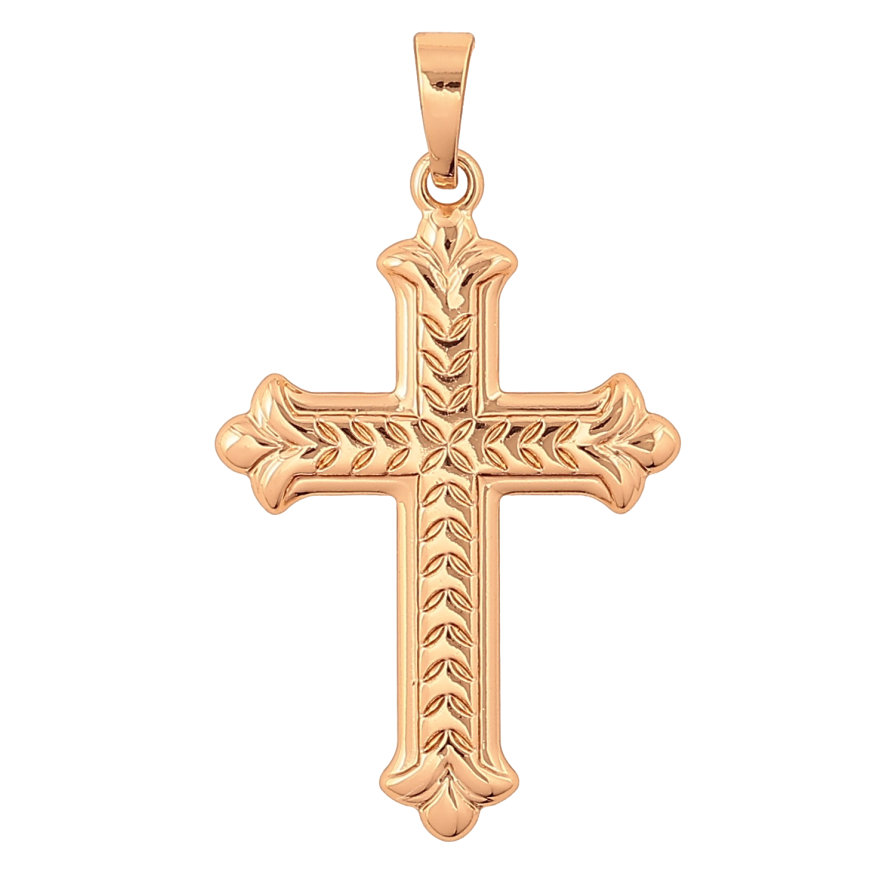 Кулон Xuping колір Позолота 18K "Хрест" для ланцюжка до 5мм фото №1 Кулон Xuping колір Позолота 18K "Хрест" для ланцюжка до 5мм фото №1