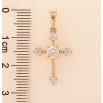 Кулон Xuping колір Позолота 18K "Хрест з кристалами" для ланцюжка до 5мм фото №2 Кулон Xuping колір Позолота 18K "Хрест з кристалами" для ланцюжка до 5мм фото №2