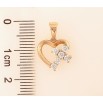 Кулон Xuping колір Позолота 18K "Серце з кристальним хрестом" для ланцюжка до 5мм фото №2 Кулон Xuping колір Позолота 18K "Серце з кристальним хрестом" для ланцюжка до 5мм фото №2
