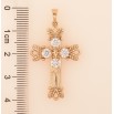 Кулон Xuping цвет Позолота 18K "Крест с кристаллами" для цепочки до 5мм фото №2