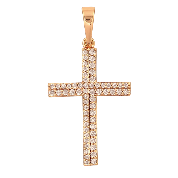 Кулон Xuping колір Позолота 18K "Хрест з кристалами" для ланцюжка до 6мм фото №15 Кулон Xuping колір Позолота 18K "Хрест з кристалами" для ланцюжка до 6мм фото №15