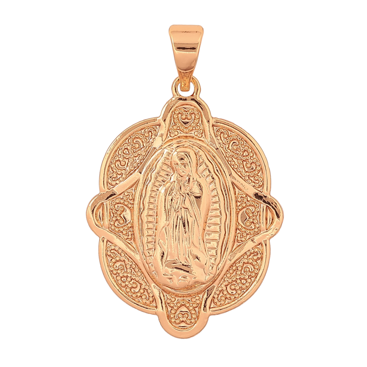 Кулон Xuping колір Позолота 18K "Ладанка Богородиця" для ланцюжка до 7мм фото №20