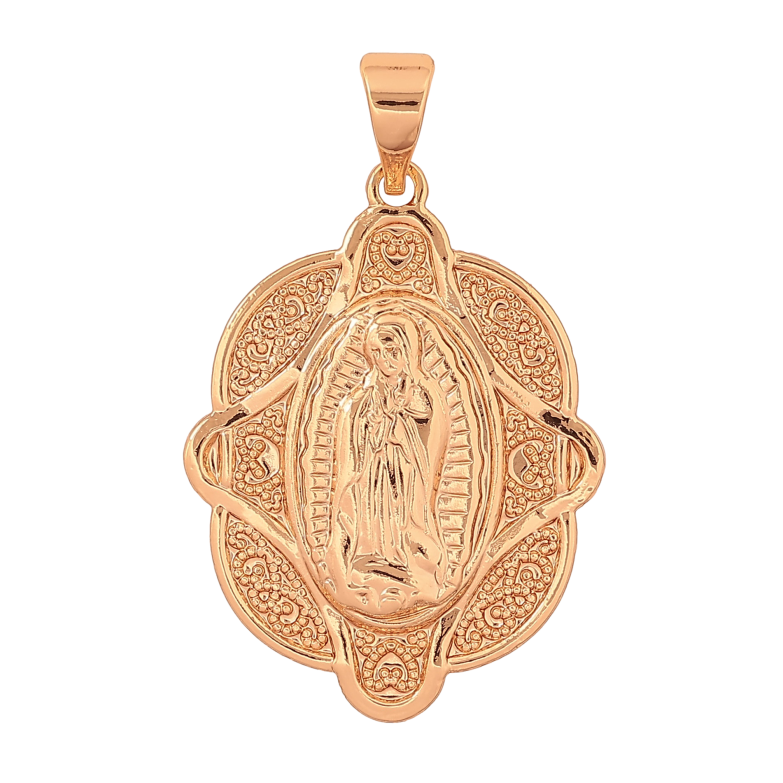 Кулон Xuping колір Позолота 18K "Ладанка Богородиця" для ланцюжка до 7мм фото №1