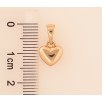 Кулон Xuping цвет Позолота 18K "Сердечко, 7х8мм" для цепочки до 5мм фото №2