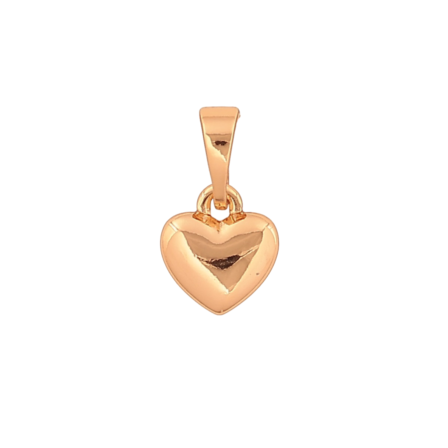 Кулон Xuping цвет Позолота 18K "Сердечко, 7х8мм" для цепочки до 5мм фото №1