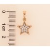 Кулон Xuping колір Позолота 18K "Зірочка" для ланцюжка до 5мм фото №2