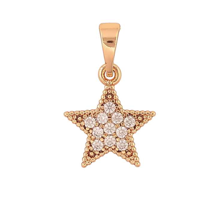 Кулон Xuping колір Позолота 18K "Зірочка" для ланцюжка до 5мм фото №12 Кулон Xuping колір Позолота 18K "Зірочка" для ланцюжка до 5мм фото №12