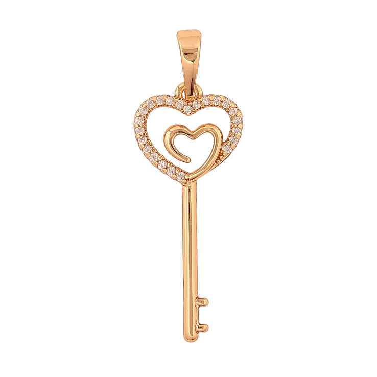 Кулон Xuping колір Позолота 18K "Ключик з кристалами" для ланцюжка до 6мм фото №21