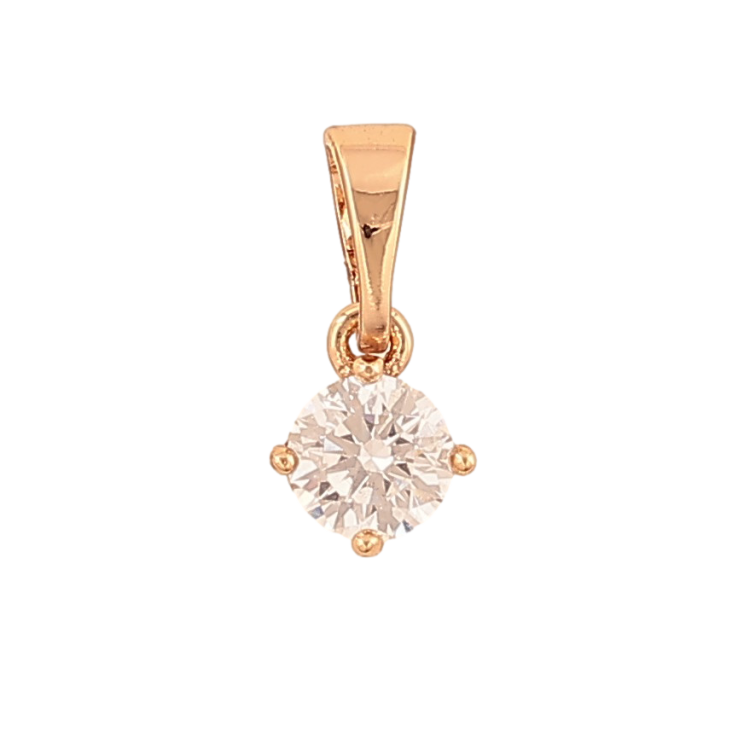 Кулон Xuping цвет Позолота 18K "Кристалл, ø 5мм" для цепочки до 5мм фото №19