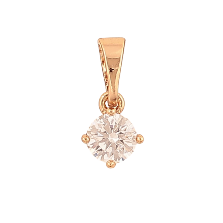 Кулон Xuping цвет Позолота 18K "Кристалл, ø 5мм" для цепочки до 5мм фото №1