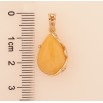 Кулон Xuping колір Позолота 18K "Жовта кристальна крапелька" для ланцюжка до 5мм фото №2