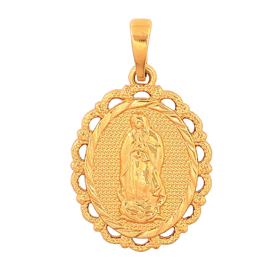 Кулон Xuping колір Позолота 18K "Ладанка Діва Марія" для ланцюжка до 6мм фото №1 Кулон Xuping колір Позолота 18K "Ладанка Діва Марія" для ланцюжка до 6мм фото №1