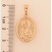 Кулон Xuping цвет Позолота 18K "Ладанка двусторонняя Пресвятая Богородица и Мать Тереза" для цепочки до 7мм фото №3