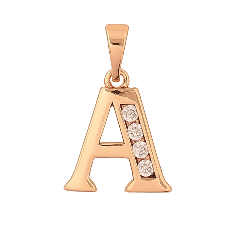 Кулон Xuping цвет Позолота 18K "Буква A" для цепочки до 5мм фото №1 Кулон Xuping цвет Позолота 18K "Буква A" для цепочки до 5мм фото №1