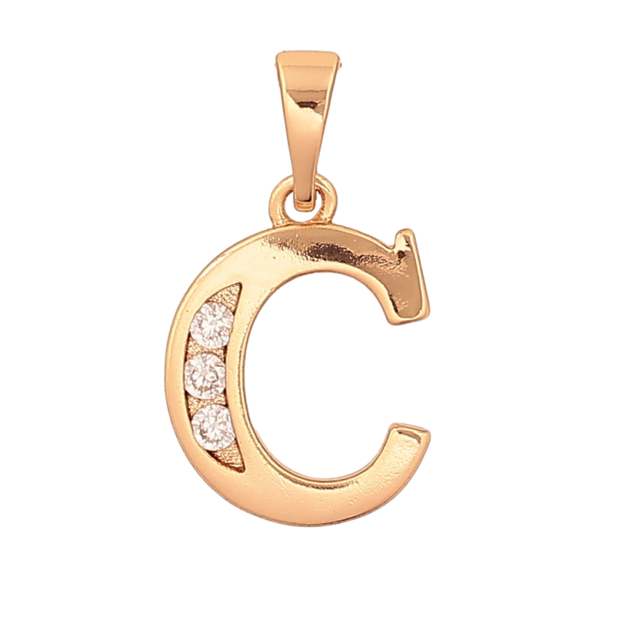 Кулон Xuping цвет Позолота 18K "Буква C" для цепочки до 5мм фото №1 Кулон Xuping цвет Позолота 18K "Буква C" для цепочки до 5мм фото №1