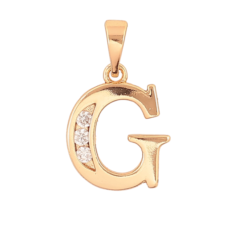 Кулон Xuping цвет Позолота 18K "Буква G" для цепочки до 5мм фото №5 Кулон Xuping цвет Позолота 18K "Буква G" для цепочки до 5мм фото №5