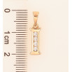 Кулон Xuping цвет Позолота 18K "Буква I" для цепочки до 5мм фото №2