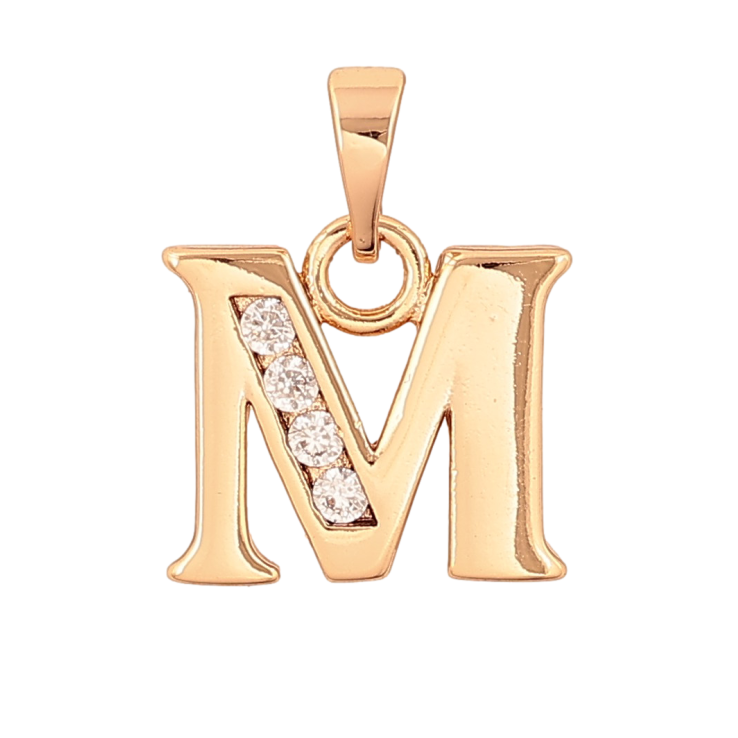 Кулон Xuping цвет Позолота 18K "Буква M" для цепочки до 5мм фото №11 Кулон Xuping цвет Позолота 18K "Буква M" для цепочки до 5мм фото №11