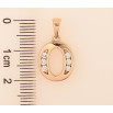 Кулон Xuping цвет Позолота 18K "Буква O" для цепочки до 5мм фото №2