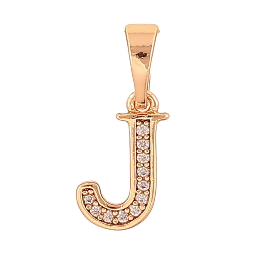 Кулон Xuping колір Позолота 18K "Літера J" для ланцюжка до 5мм фото №1 Кулон Xuping колір Позолота 18K "Літера J" для ланцюжка до 5мм фото №1