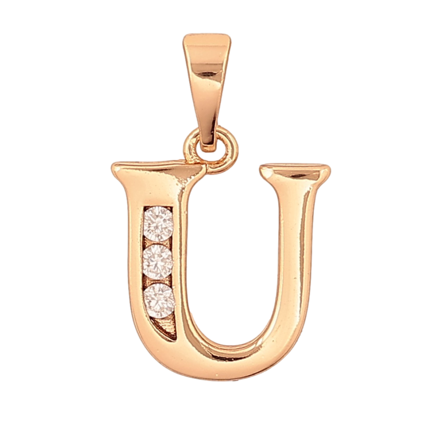 Кулон Xuping цвет Позолота 18K "Буква U" для цепочки до 5 мм фото №1 Кулон Xuping цвет Позолота 18K "Буква U" для цепочки до 5 мм фото №1
