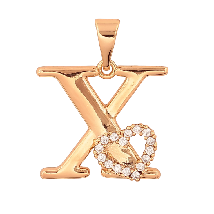 Кулон Xuping цвет Позолота 18K "Буква Х с сердечком" для цепочки до 7мм фото №21 Кулон Xuping цвет Позолота 18K "Буква Х с сердечком" для цепочки до 7мм фото №21