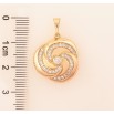 Кулон Xuping цвет Позолота 18K "Цветочек с кристаллами" для цепочки до 5мм фото №2 Кулон Xuping цвет Позолота 18K "Цветочек с кристаллами" для цепочки до 5мм фото №2