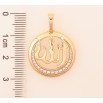 Кулон Xuping цвет Позолота 18K "Мусульманская подвеска с надписью Аллах" для цепочки до 6мм фото №2