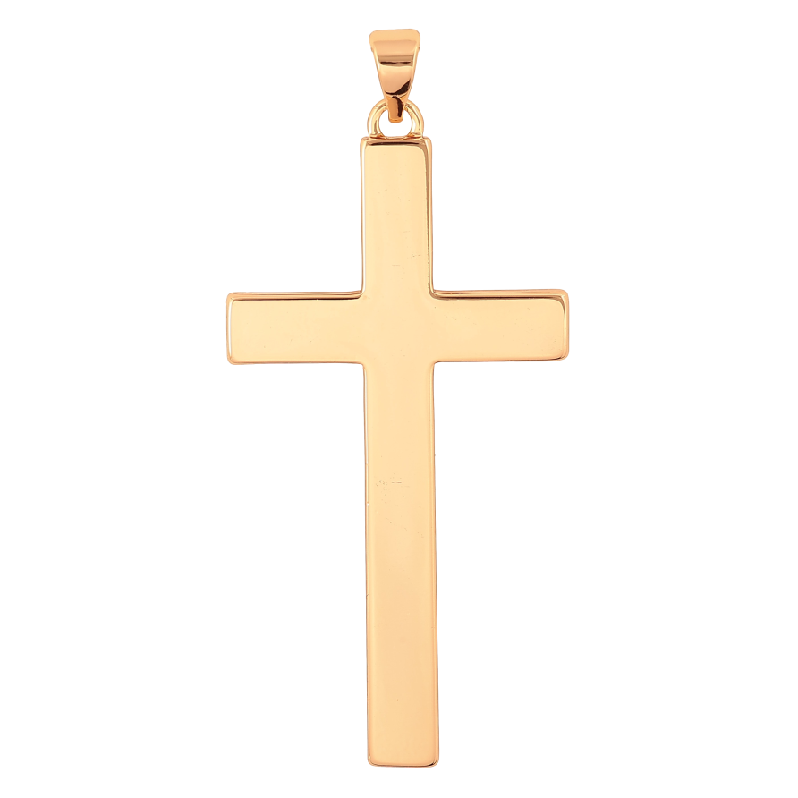 Кулон Xuping колір Позолота 18К "Хрест великий" для ланцюжка до 7мм фото №1