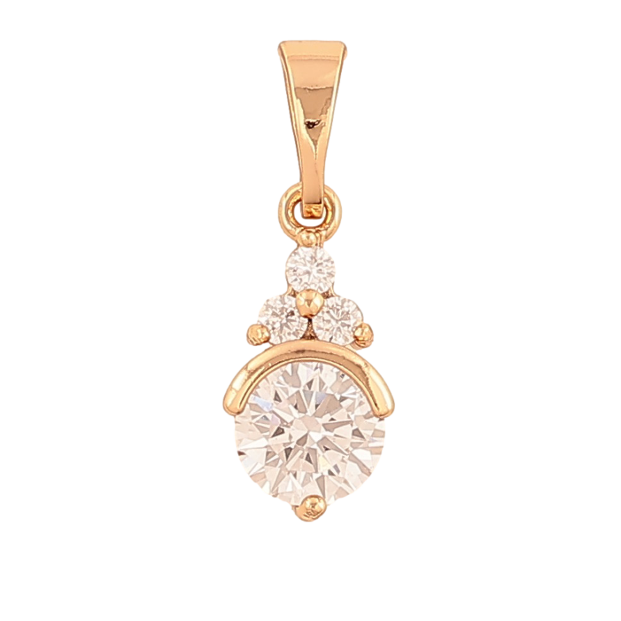 Кулон Xuping цвет Позолота 18K "Кристальный блеск" для цепочки до 5мм фото №1