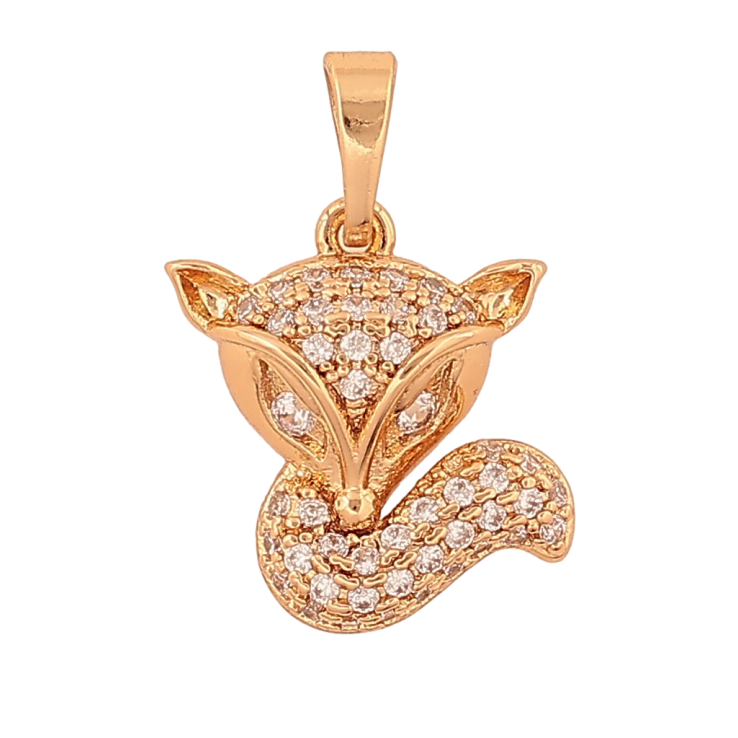 Кулон Xuping цвет Позолота 18K "Лисичка с кристаллами" для цепочки до 5мм фото №21