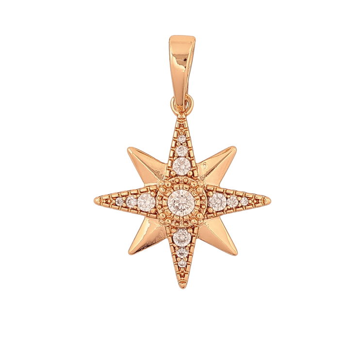 Кулон Xuping колір Позолота 18K "Зірочка" для ланцюжка до 6мм фото №19 Кулон Xuping колір Позолота 18K "Зірочка" для ланцюжка до 6мм фото №19