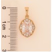Кулон Xuping цвет Позолота 18K "Кристальный блеск" для цепочки до 5мм фото №2