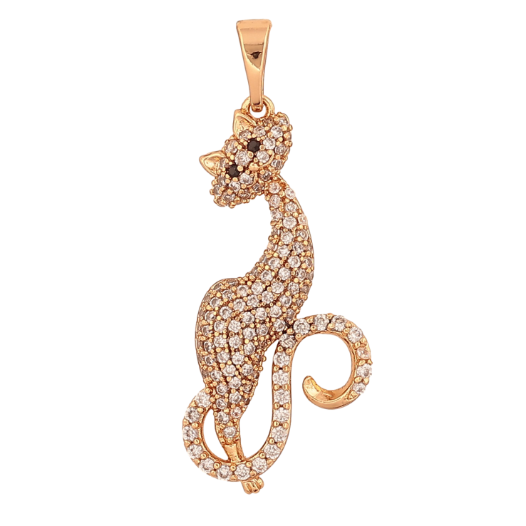 Кулон Xuping колір Позолота 18К "Кішка з інкрустацією кристалами" для ланцюжка до 5мм фото №20 Кулон Xuping колір Позолота 18К "Кішка з інкрустацією кристалами" для ланцюжка до 5мм фото №20