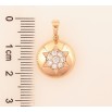 Кулон Xuping цвет Позолота 18K "Узор звезда с инкрустацией кристаллами" для цепочки до 5мм фото №2