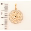 Кулон Xuping цвет Позолота 18K "Узор звезды с кристаллами" для цепочки до 6мм фото №2