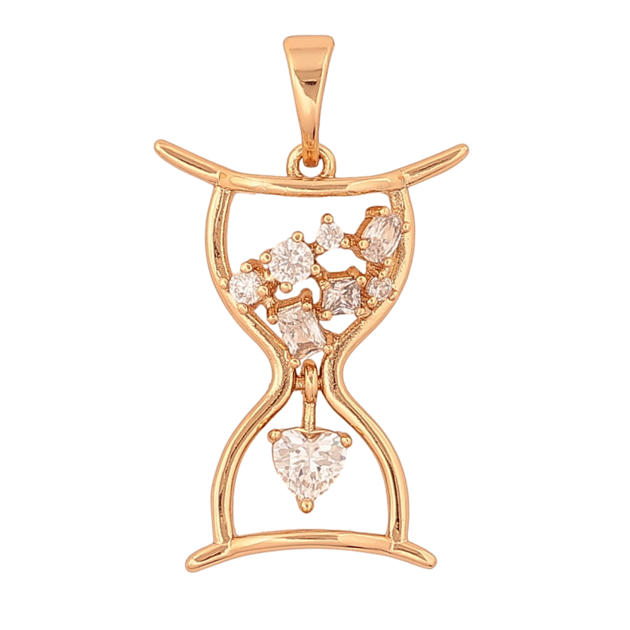 Кулон Xuping цвет Позолота 18К "Песочные часы" для цепочки до 5мм фото №1